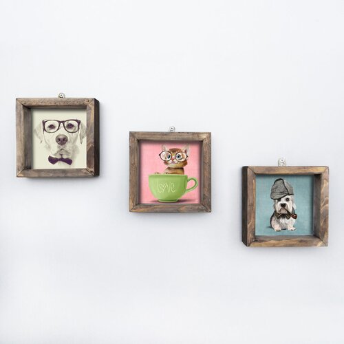 Wallity slika UKZM017, 3 dela, 15 x 15 cm Slike