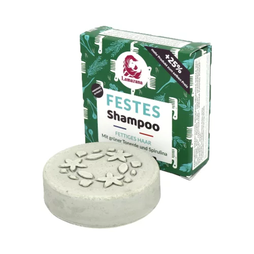 Lamazuna Trdni šampon zelena glina in spirulina