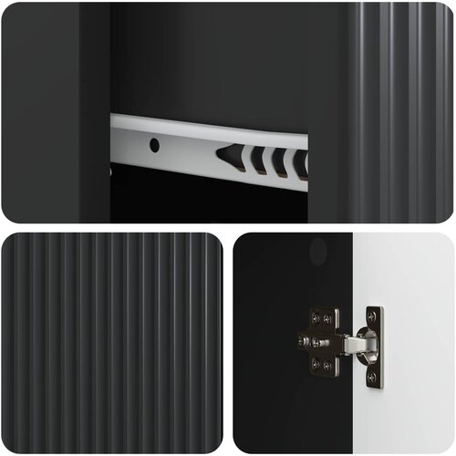  Kreveta s ladicama Crna 66 x 34,5 x 90 cm Konstruirano drvo Slike