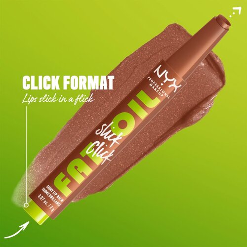NYX Professional Makeup Fat Oil Slick Click tonirani balzam za ustnice odtenek Feedworthy 2 g Slike