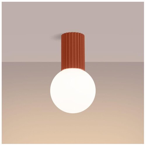 Sollux Stropna svetilka HALO rdeča okra IP44, (5000352259) Cene