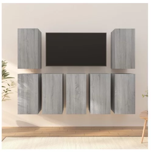  TV omarice 7 kosov siva sonoma 30,5x30x60 cm konstruiran les