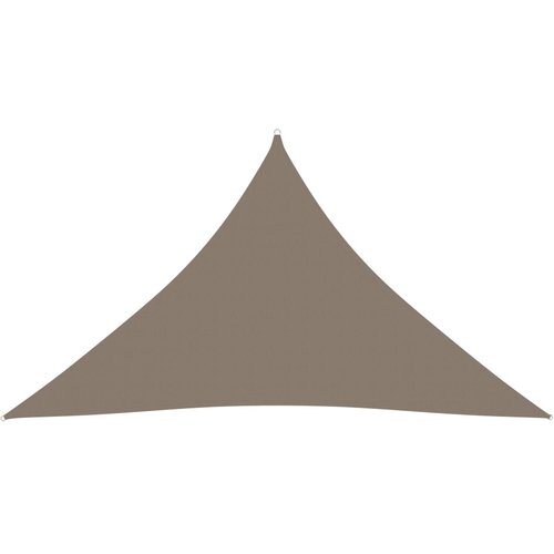 vidaXL Senčno jadro oksford blago trikotno 5x5x6 m taupe Cene