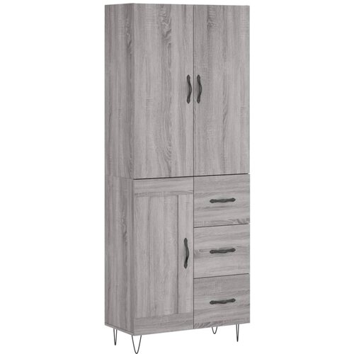 Maison Chic Visoka Komoda - Predalnik siva sonoma 69,5x34x180 cm inženirski les, (21719218) Cene