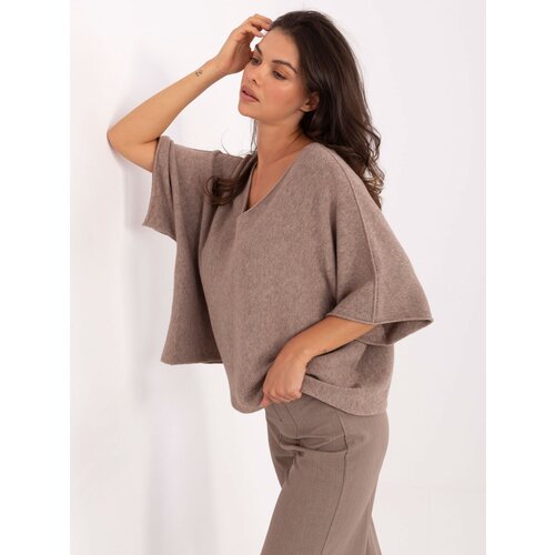 Italy Moda Sweater-IT-SW-2202.52-dark beige Cene