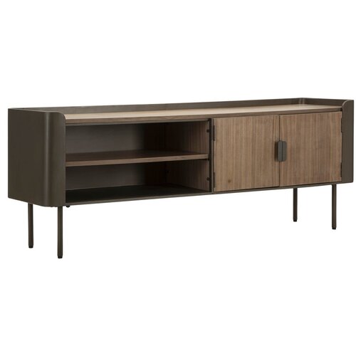 Mauro Ferretti Rjava TV omarica iz masivne jelke 150x58 cm Toronto &amp;ndash; Slike