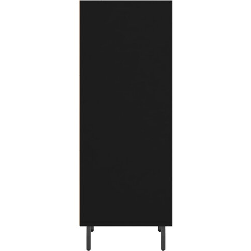  Komoda crna 34,5 x 32,5 x 90 cm od konstruiranog drva Slike