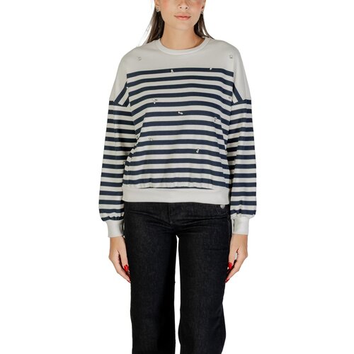 Only Puloverji ONLADELE L/S O-NECK STRIPE SWT 15358792 Modra Slike