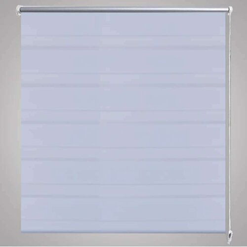 VidaXL Rolo bijele zavjese sa zebrastim linijama 120 x 230 cm Slike