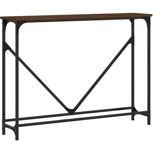  Konzolni stol boja hrasta 102 x 22,5 x 75 cm konstruirano drvo Slike