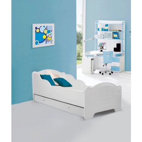 ADRK Otro�ka postelja AMADIS PLANE z vzmetnico in predalom 160x80 cm - BELA Cene