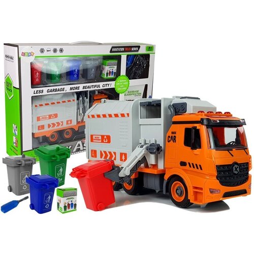 Lean Toys smetarski tovornjak z zvočnimi in svetlobnimi učinki Slike