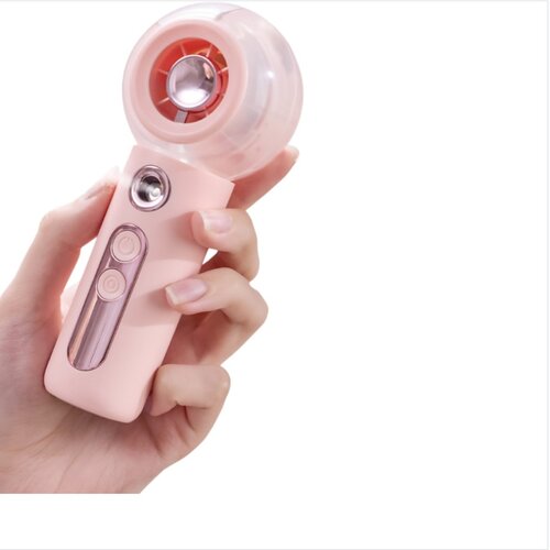 INF Prenosni ročni meglični ventilator &mdash; USB-polnljiv tih mini ventilator s 4 hitrostmi in vlažilnim pr&scaron;enjem roza, (5000286586) Cene