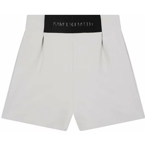 Karl Lagerfeld Otroške kratke hlače bež barva