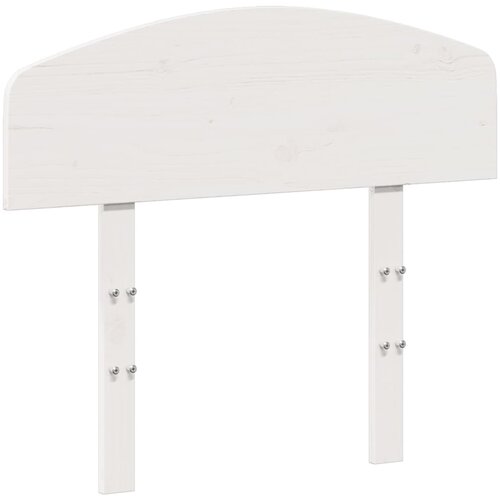 Maison Chic Vzglavna omarica - Nočna omarica - Posteljna omarica bela 75 cm trdna borovina, (21707788) Cene