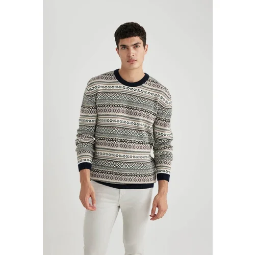 Defacto Standard Fit Crew Neck Sweater