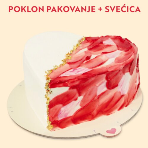 Torta Ivanjica mini poklon torta - srce - okrugla Cene