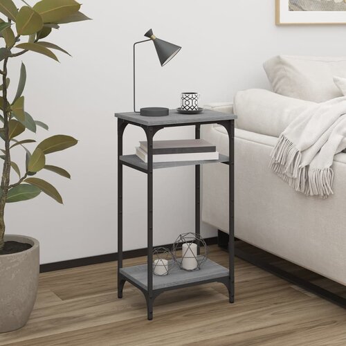 vidaXL Stranska mizica siva sonoma 40x30x75 cm inženirski les Cene