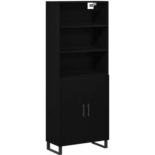  Highboard 2 pcs Crni hrast Konstruirano drvo Cene