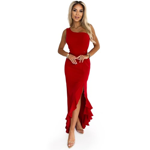 Numoco Women's long one-shoulder dress Slike