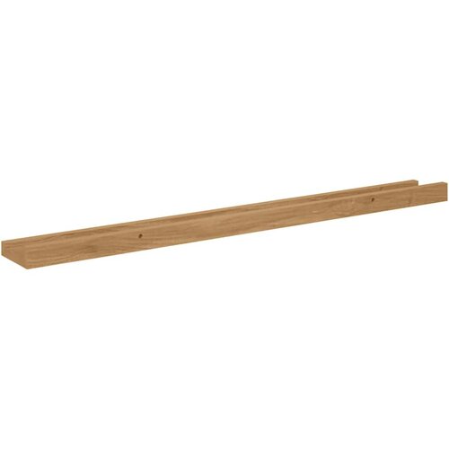  Polica na zidu 2 pcs Smeđa 80 x 9 x 3 cm Konstruirano drvo Slike