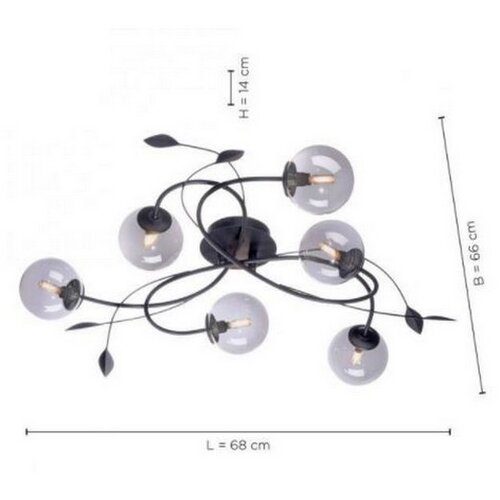 PAUL NEUHAUS 6737-18 - led plafonski luster widow 6xG9/3W/230V Slike