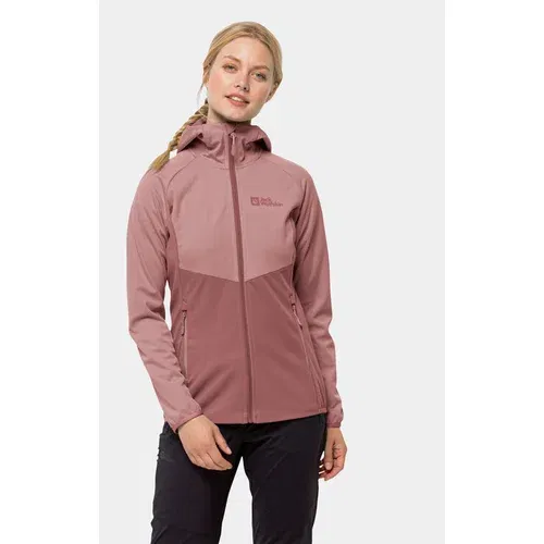 Jack Wolfskin Jakna softshell Go Hike Softshell 1306862 Bordo rdeča Regular Fit