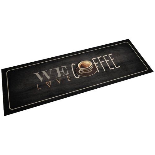  Kuhinjski tepih perivi s natpisom Coffee 60 x 180 cm baršunasti Cene