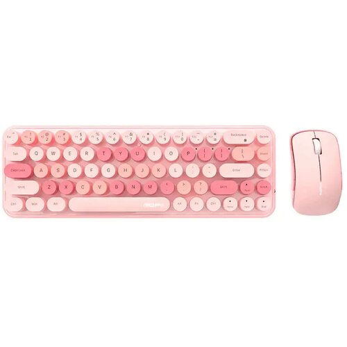 MOFII Wireless Keyboard+Mouse iBean Pro Pink Slike