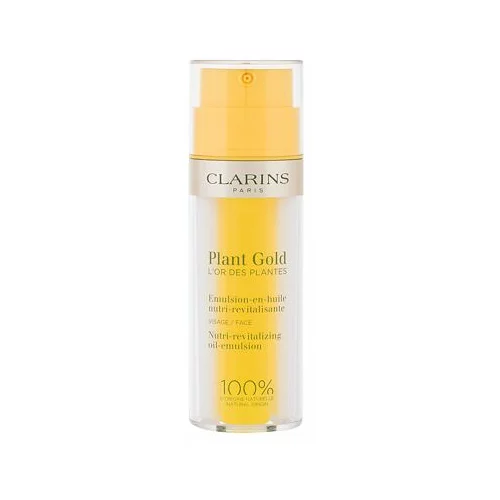 Clarins Plant Gold Nutri-Revitalizing Oil-Emulsion vlažilna dvofazna emulzija za obraz 35 ml za ženske