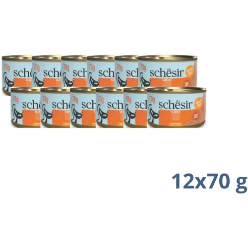 Schesir Cat Grill Pa&amp;scaron;teta Sardine v omaki 70 g konzerva Slike
