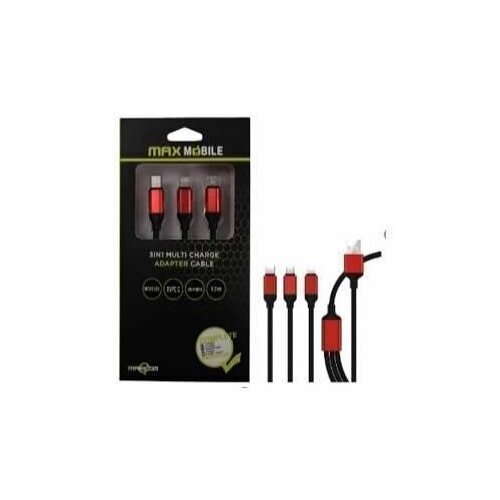 Max Mobile 3U1 MICRO USB/TYP-C/LIGHTNING 1,2M Cene