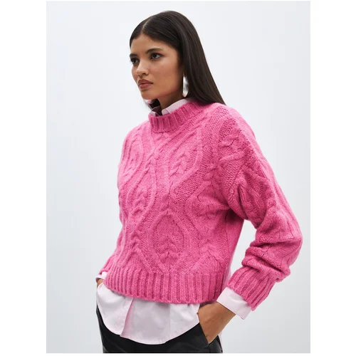 LC Waikiki Crew Neck Self-Patterned Long Sleeve Women's Knitwear Sweater