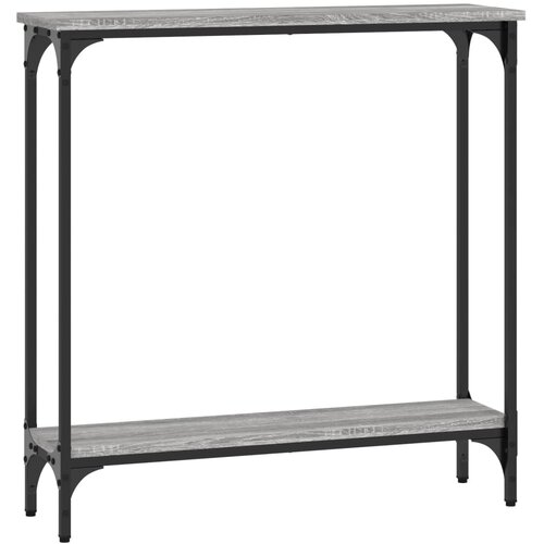 Maison Chic konzolna miza - miza ob steni siva sonoma 75x22,5x75 cm inženirski les, (21785854) Slike