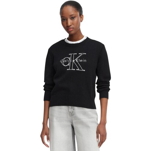 Calvin Klein Jeans Puloverji LV047G322G Črna Slike