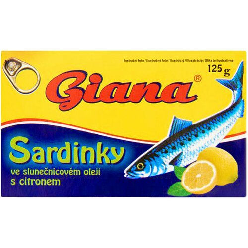 Giana sardine u suncokretovom ulju limun 125g Slike