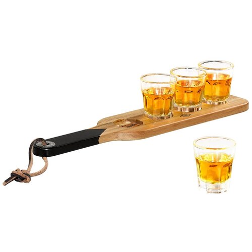 Gentlemen&amp;#039;s Hardware Lesena servirna deska in 4 kozarci Gentlemen&amp;#039;s Hardware Slike