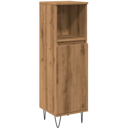 Maison Chic Kopalniška omarica - Kopalniški kabinet artisan hrast 30x30x100 cm inženirski les, (21794528) Cene