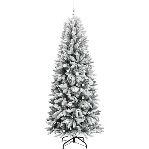 VidaXL Umjetno božićno drvce s stalakom Bijelo 78 x 78 x 210 cm Slike