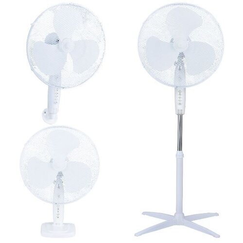 GSC KURELI Ventilator 3U1, PODNI, ZIDNI I STONI, PREČNIK 43CM, 45W, BELI Cene