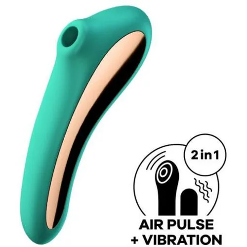 SATISFYER AIR Klitoralni Stimulator Satisfyer Dual Kiss Green
