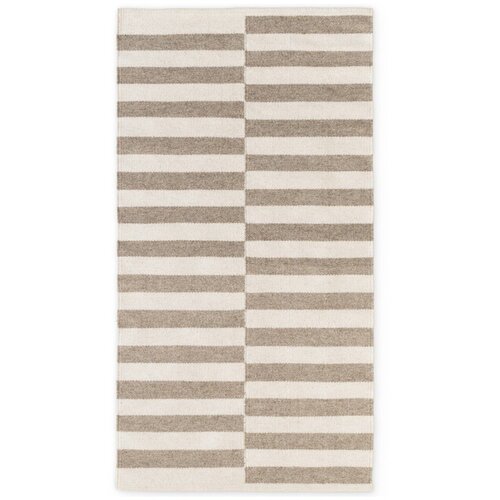 Hanse Home Bijeli/sivi obostrani/ručno rađen vunen tepih 80x150 cm Vika &amp;ndash; Slike