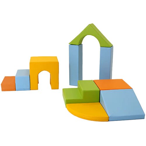  Jastučići za penjanje, meke igračke, 10-dijelni set jastučića za dijete (svijetle boje) Slike