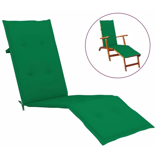 Jastuk za ležaljku zeleni (75 + 105) x 50 x 3 cm