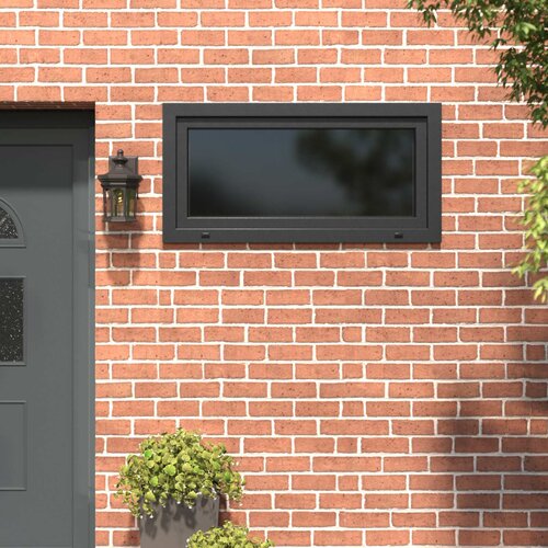  Prozor za podrum RISOR 120 x 60 cm PVC i staklo Antracit Slike