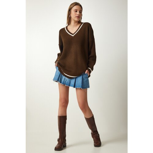  Sweater - Brown - Oversize Cene