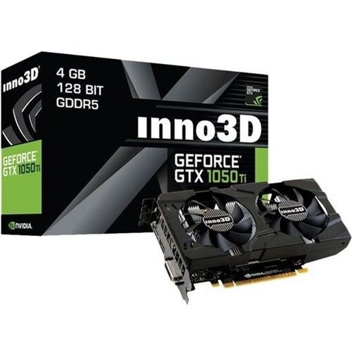 Inno3d GeForce GTX1050Ti TWIN X2 4GB DDR5, HDMI/DVI-D/DP/128bit N105T-1DDV-M5CM grafička kartica Slike