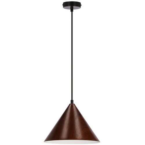 Candellux Lighting temno rjava viseča svetilka s kovinskim senčnikom &amp;oslash; 25 cm dunca Slike