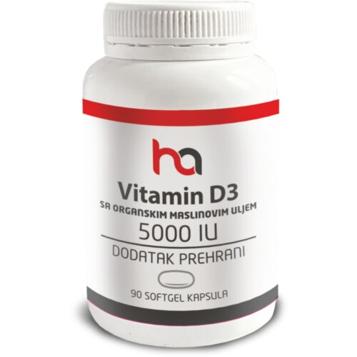  HA Vitamin D3, 5000 IU, 90 kapsula Cijene