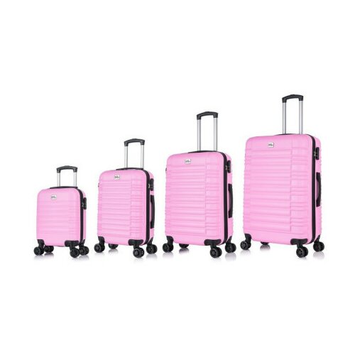 Sanremo, kofer, set 4 komada, ABS, roze ( 100066 ) Slike